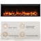 Edendirect 60'' Wall Recessed and Wall Mounted Electric Fireplace Black, Touch Control Panel, Remote Control EF288A - alternate 2